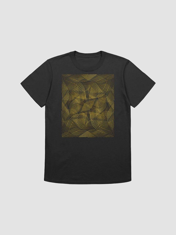 T-Shirt with golden lines and leaf design product image (1)