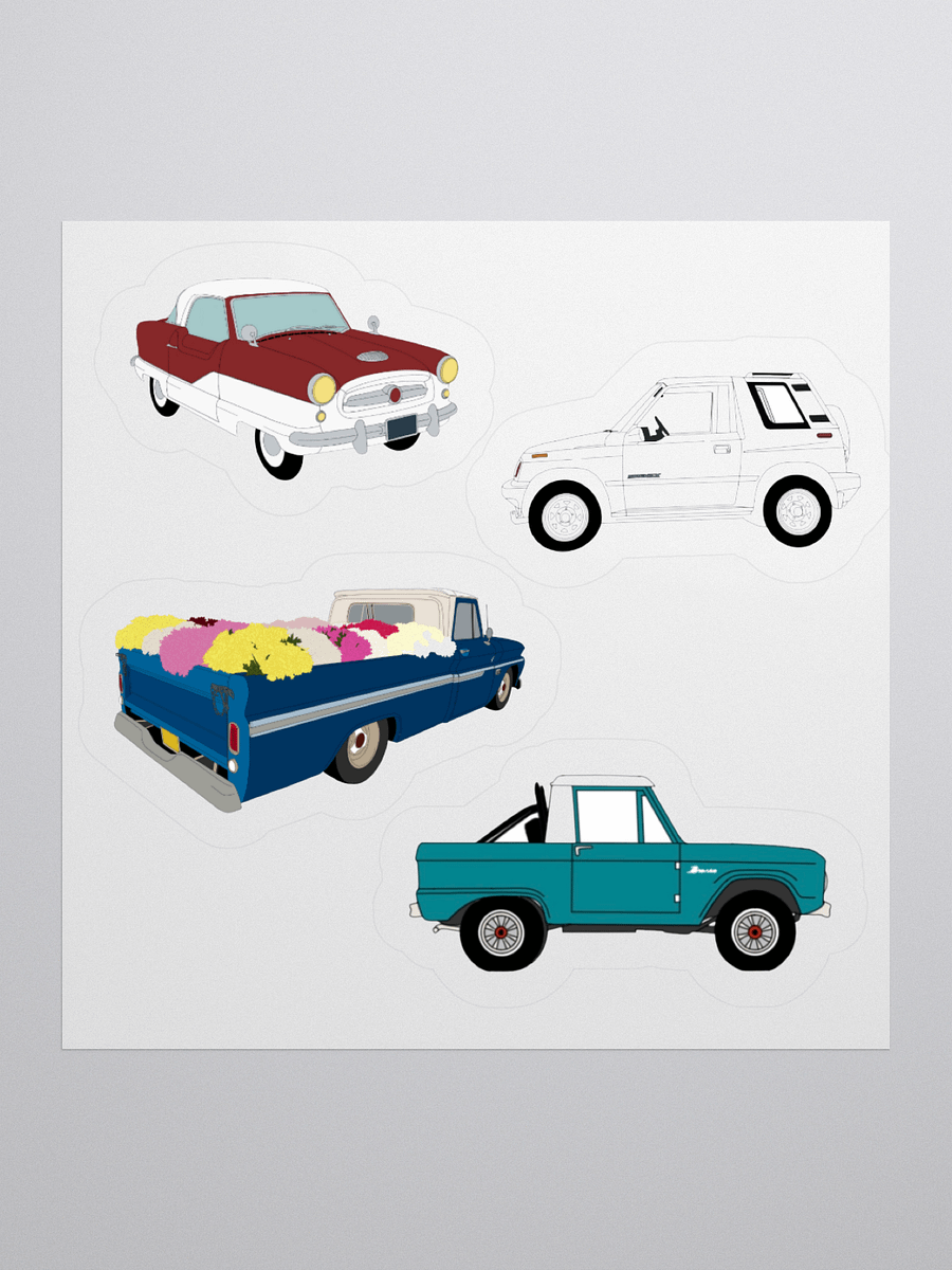 classic car sticker sheet product image (3)