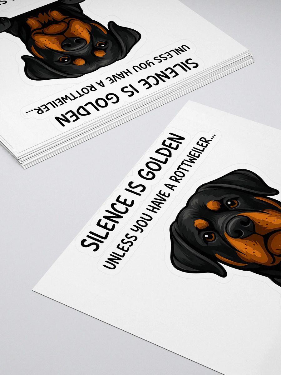 Silence is golden, unless you have a Rottweiler product image (4)