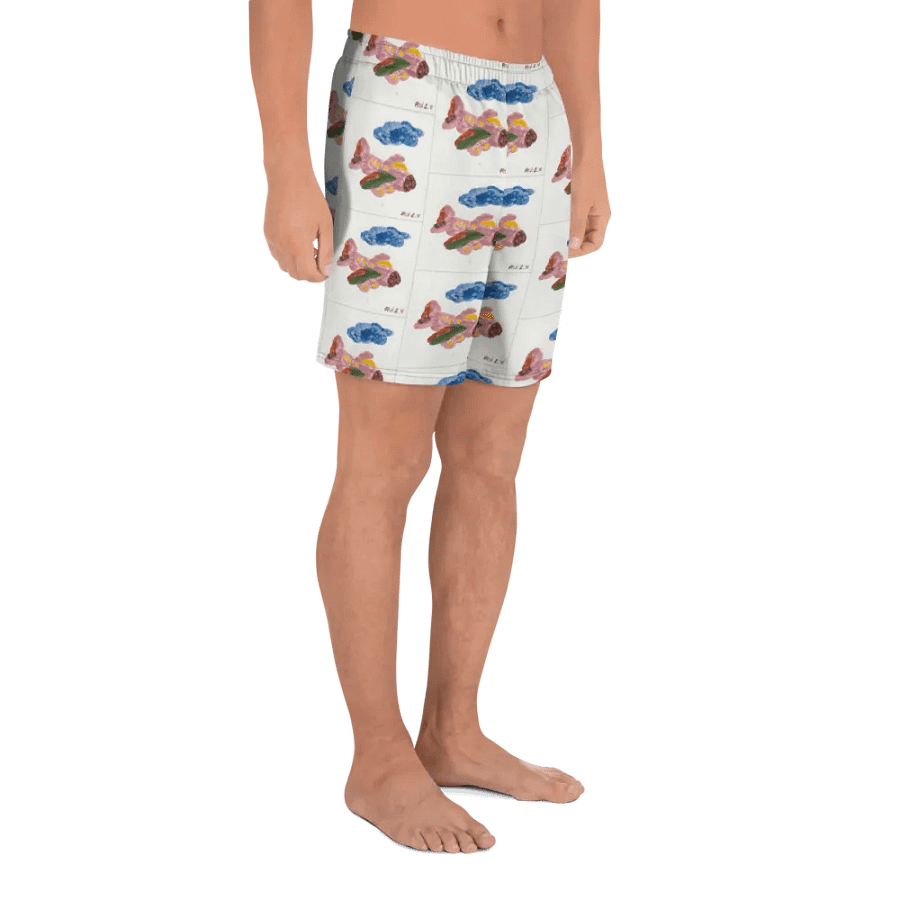 Kid Airplane (All-Over Print Athletic Shorts) product image (4)