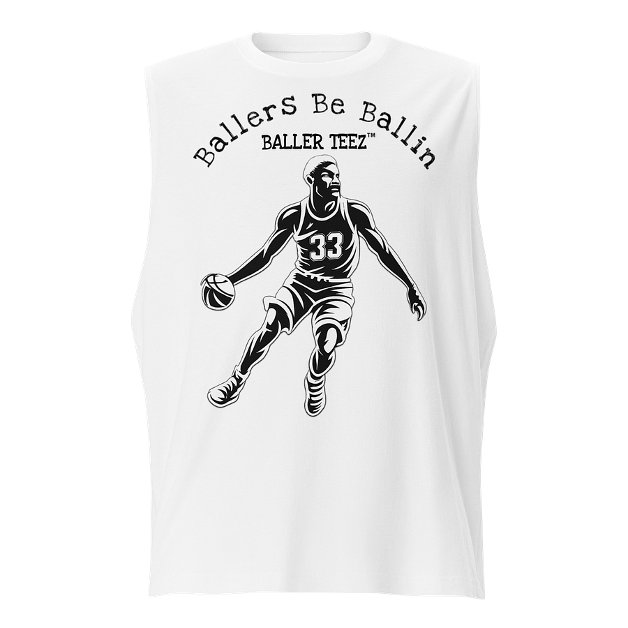 Baller Teez White Muscle Shirt product image (1)
