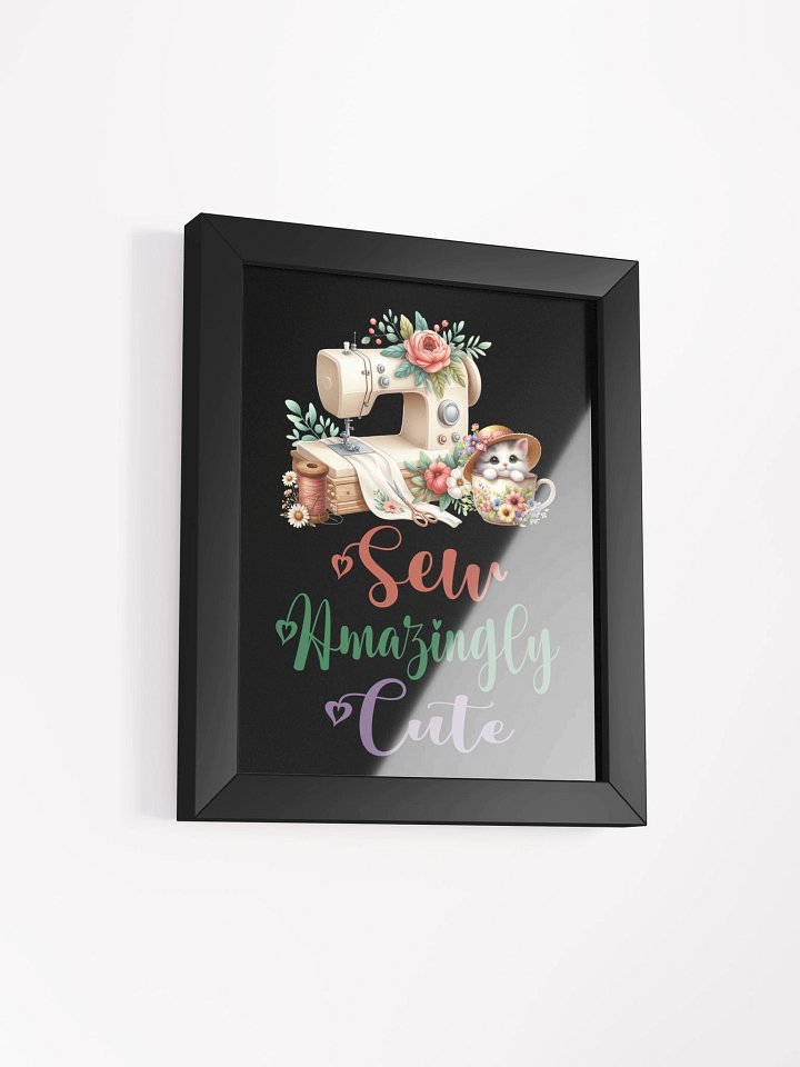 Sew Amazingly Cute Cat Framed Poster product image (27)