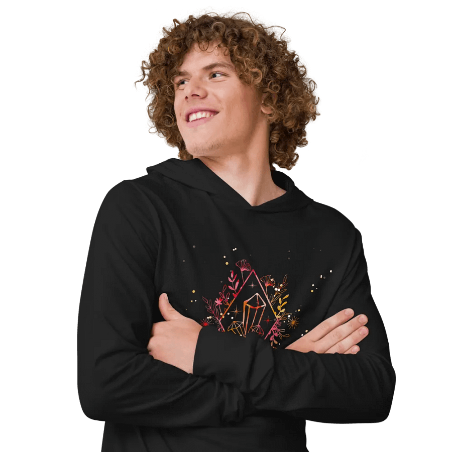 Crystal Fire Long Sleeve Hooded Tee product image (9)