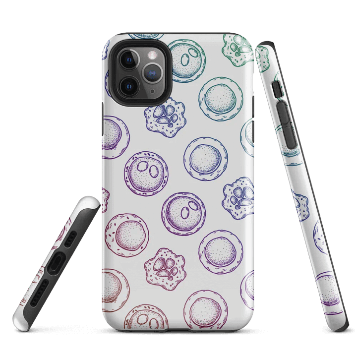 "Stem cells pattern" light grey case for iPhone® product image (5)