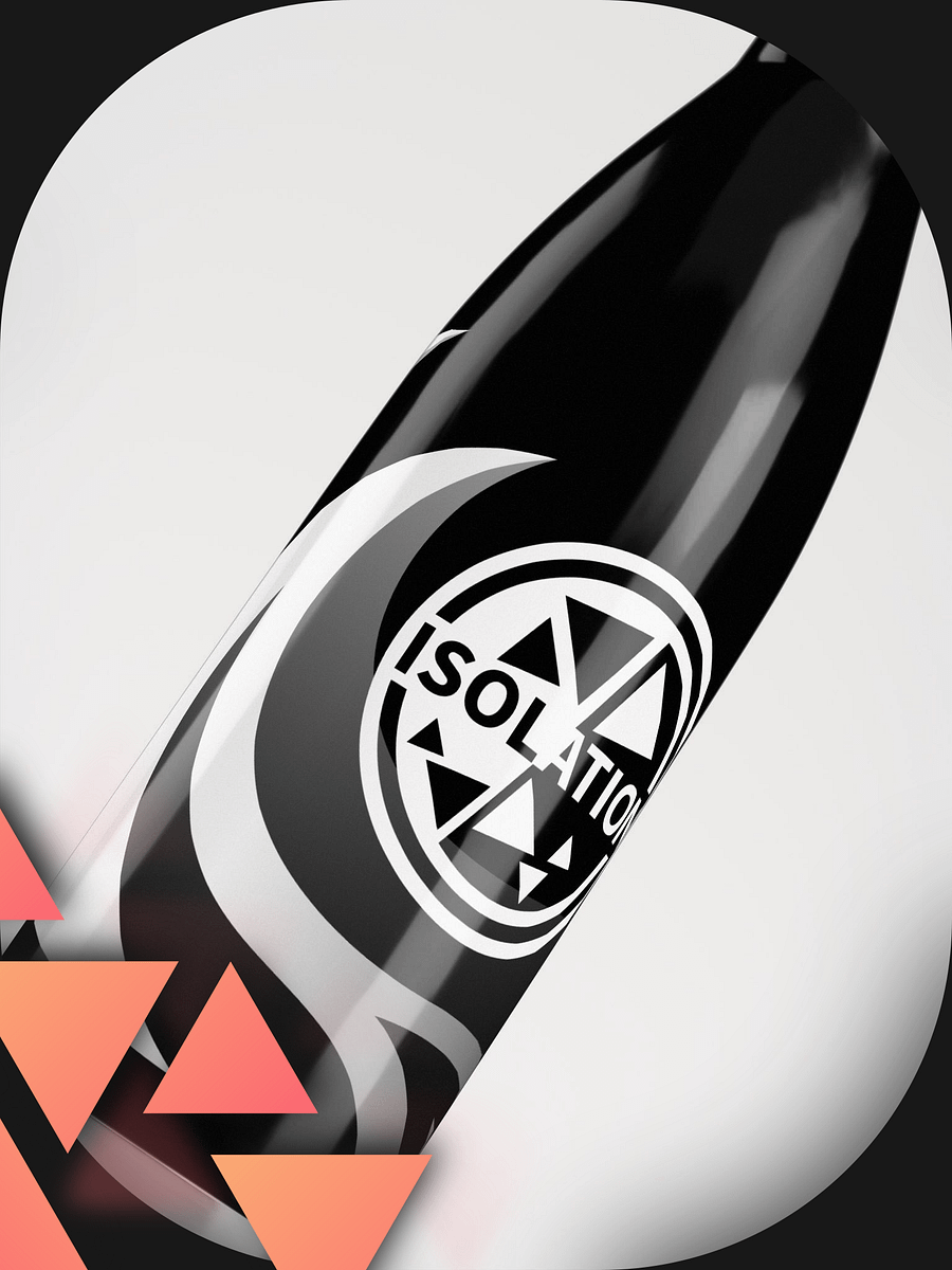 ISOLATION — 2019 LOGO — STAINLESS STEEL BOTTLE — B&W product image (1)