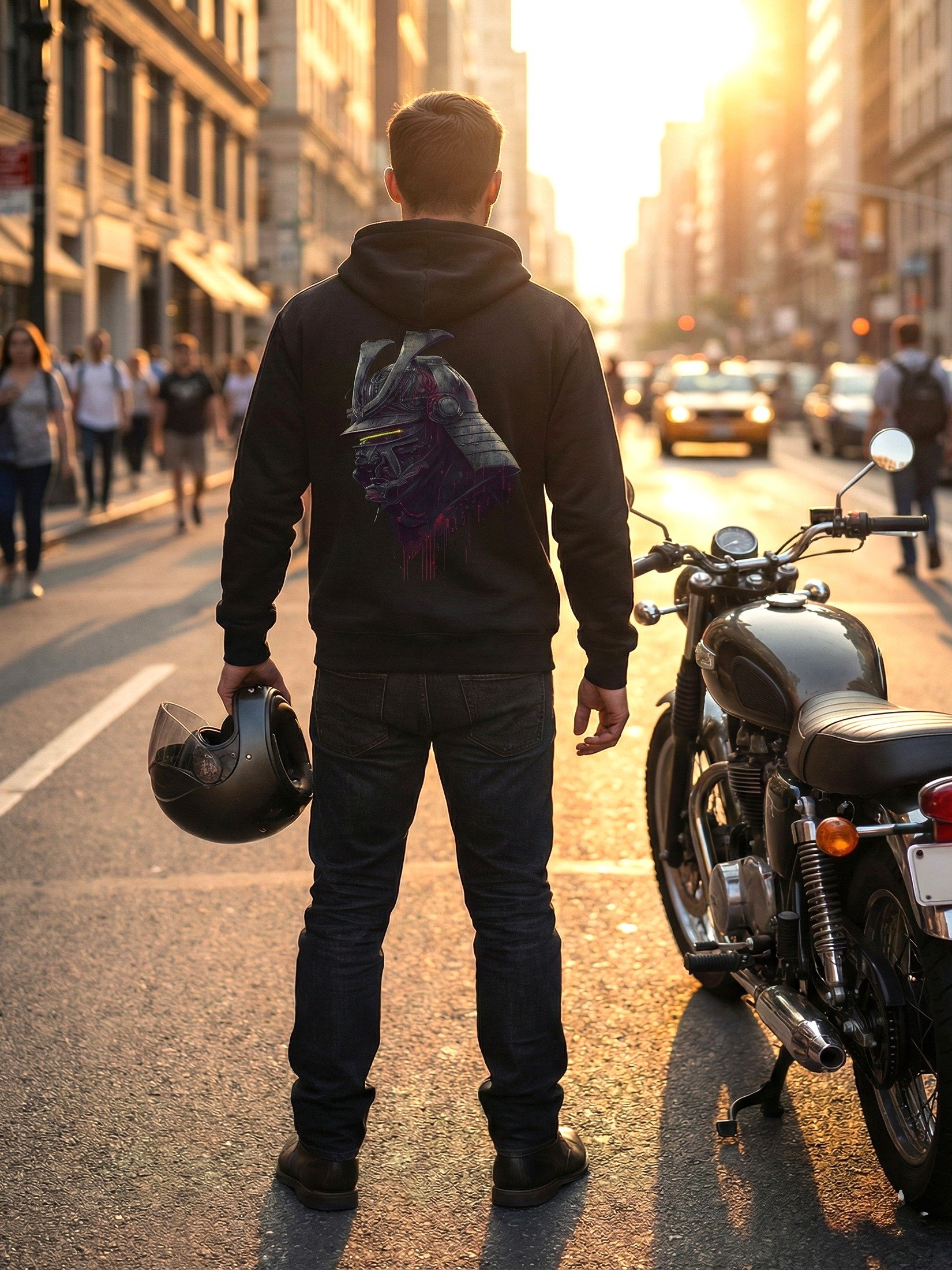 HAZARD EDITION: Electric Yellow & Black Ink Graphic Premium Hoodie & Sweatshirt Collection product image (2)