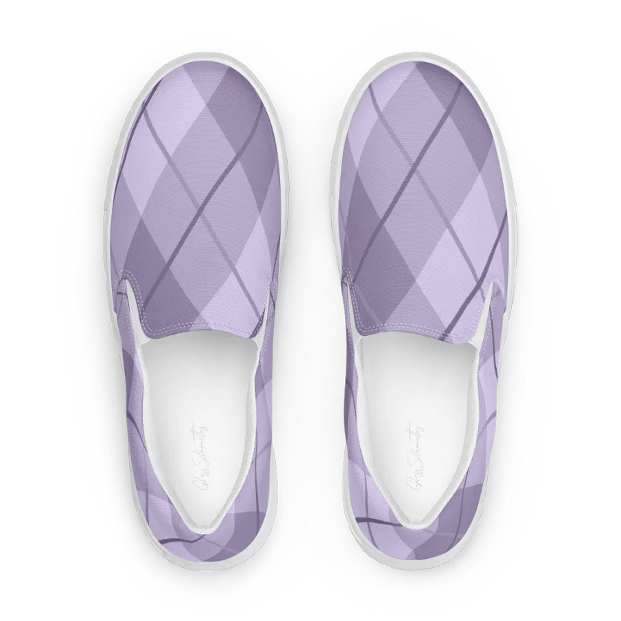 Lilac Argyle Women's Slip-Ons product image (1)