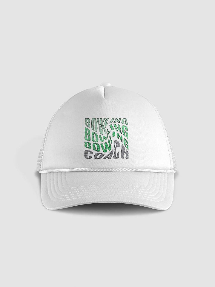 Mess Swirl Bowling Coach Wavy Distortion Trucker Hat Edition product image (1)