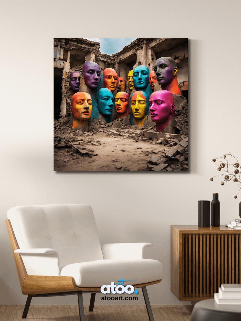 Elegy to Humanity - 3 | Canvas Art Painting product image (3)