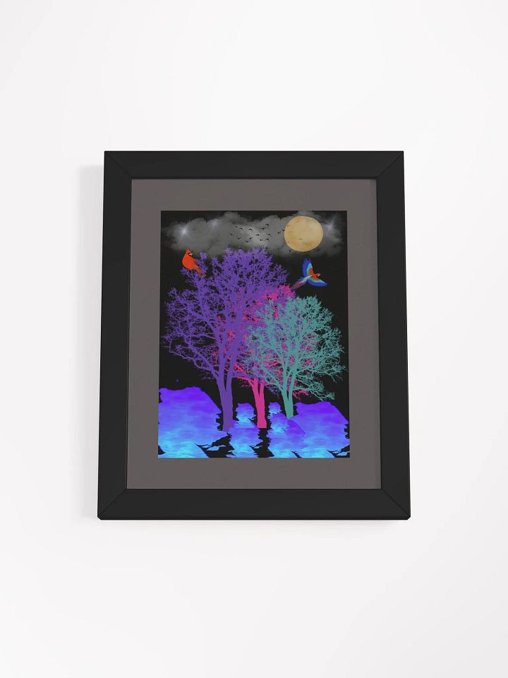 Surreal Moonlit Reflections Framed Poster product image (3)