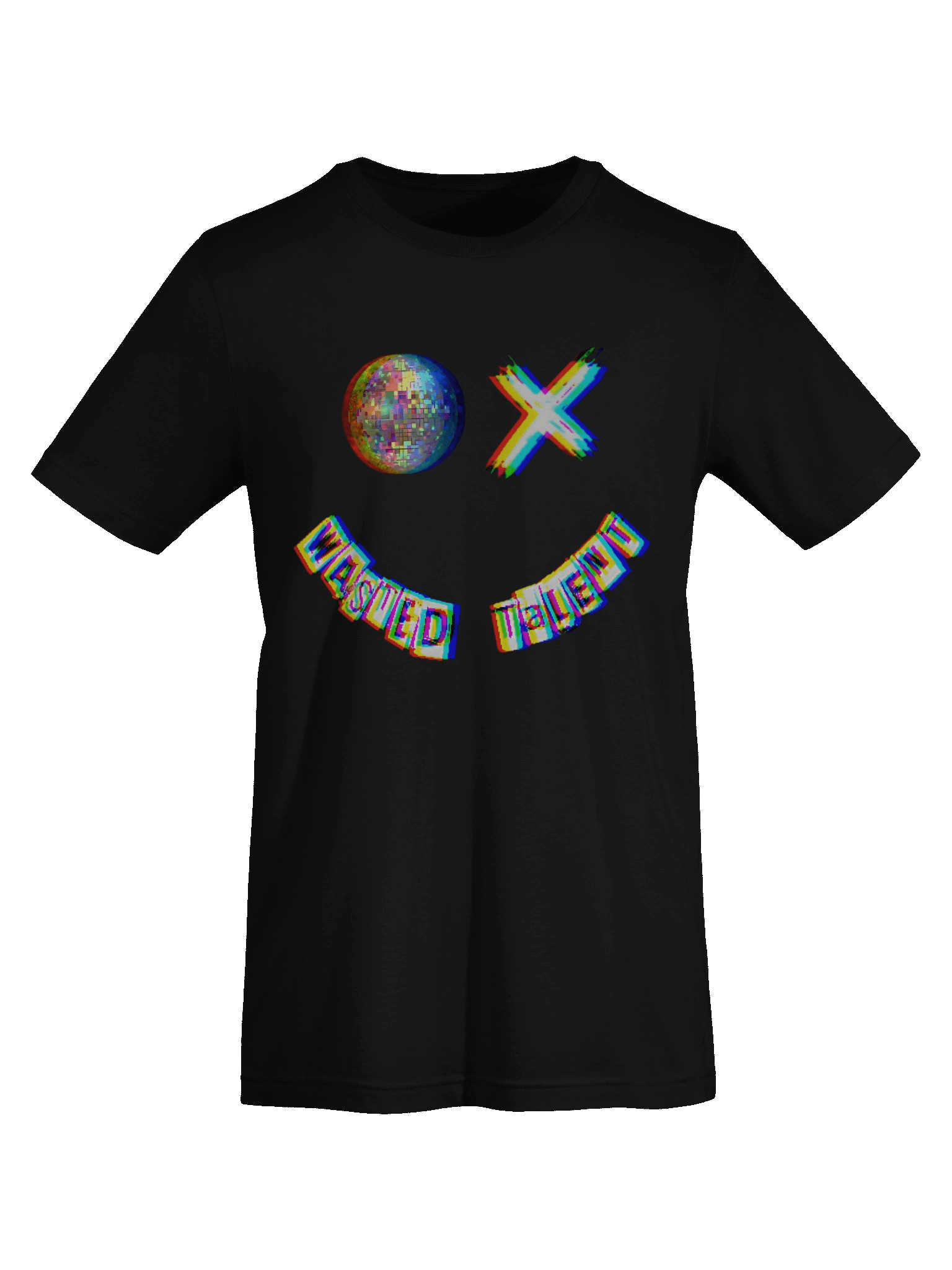 LIGHTWEIGHT OG GLITCH LOGO SMILEY Wasted Talent T-Shirt product image (7)