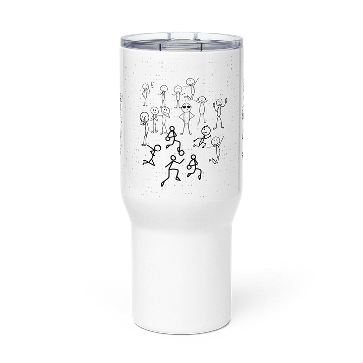 fun paint and sip Travel Mug gift for arty friends product image (3)