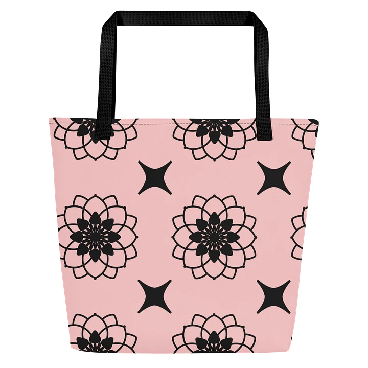 Gorgeous Blush and Black Pattern All Over Print Tote product image (2)