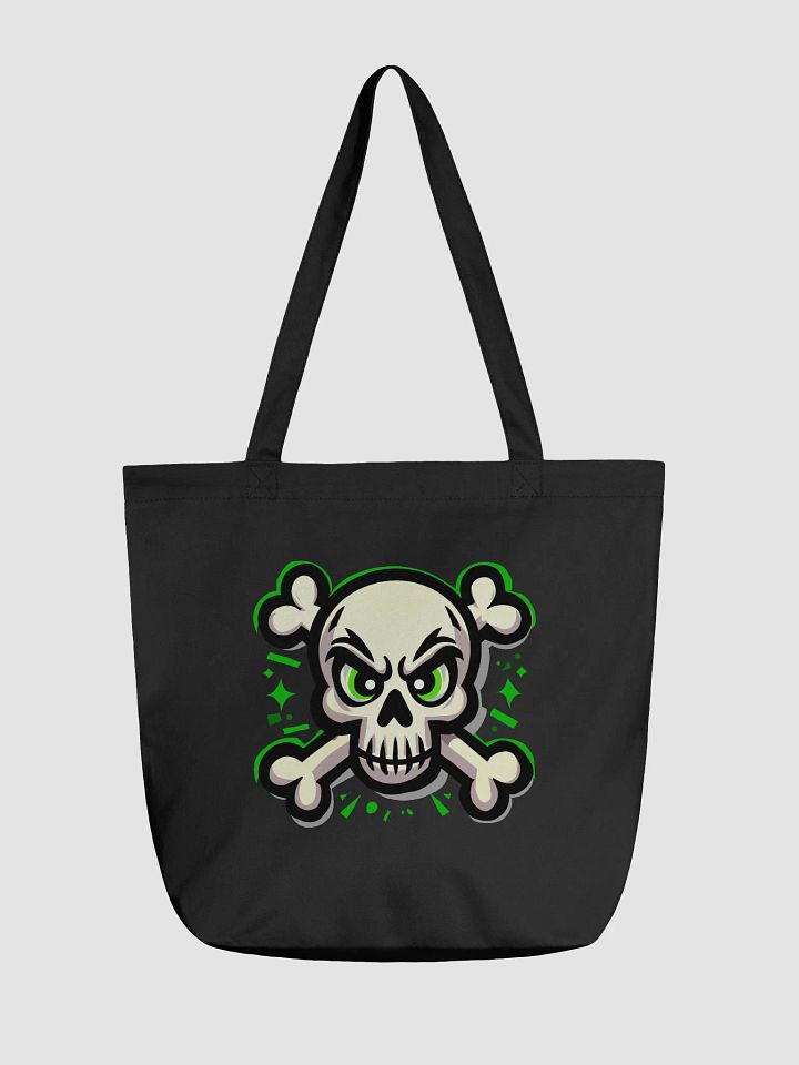 Eco-Friendly Edgy Skull Graphic Tote Bag product image (2)