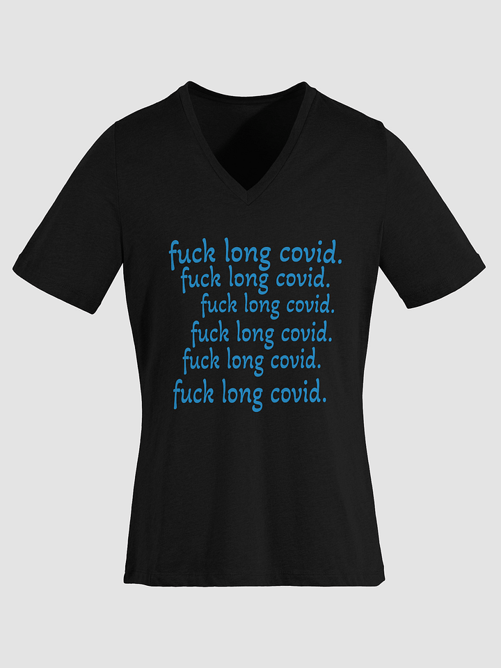 F*ck Long Covid Relaxed V-Neck Tee product image (2)