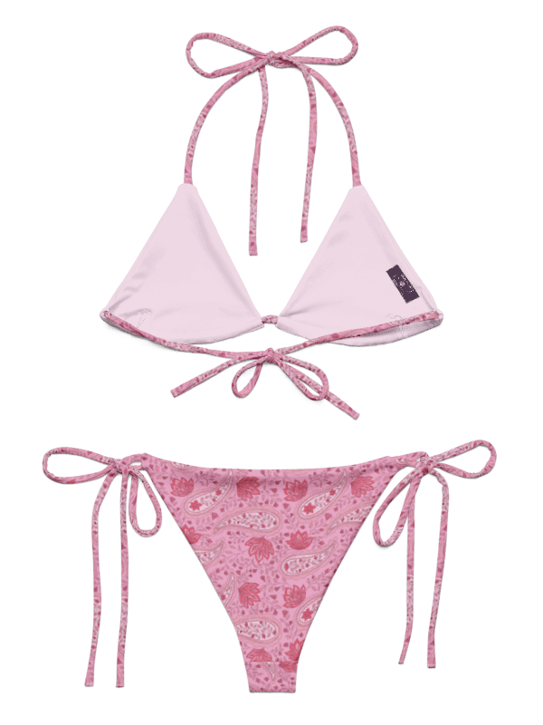 Rosewater Paisley | Recycled String Bikini product image (11)