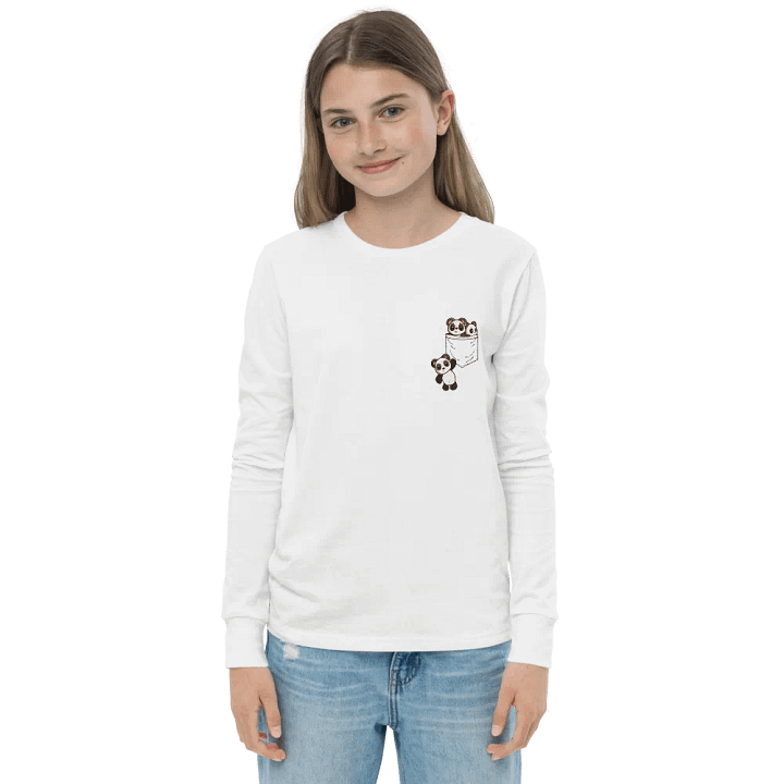 Pocket Of Pandas Youth Long Sleeve product image (1)