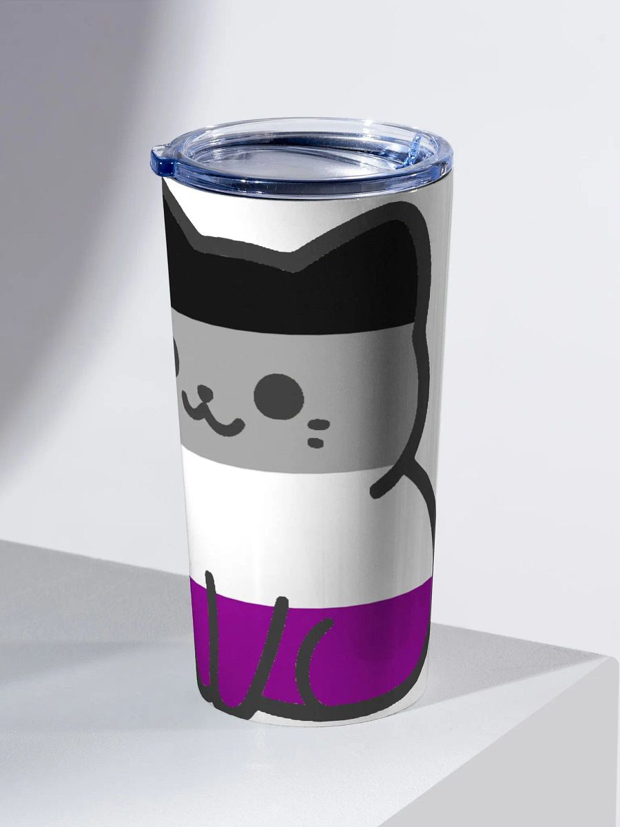 Asexual Pride Kitty Tumbler Cup product image (2)