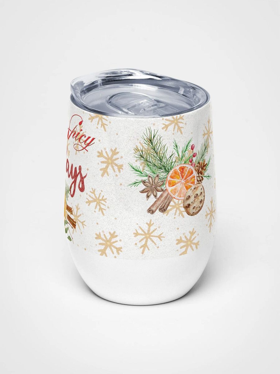 Spicy Holidays Wine Tumbler gift for moms dads friends colleagues product image (5)