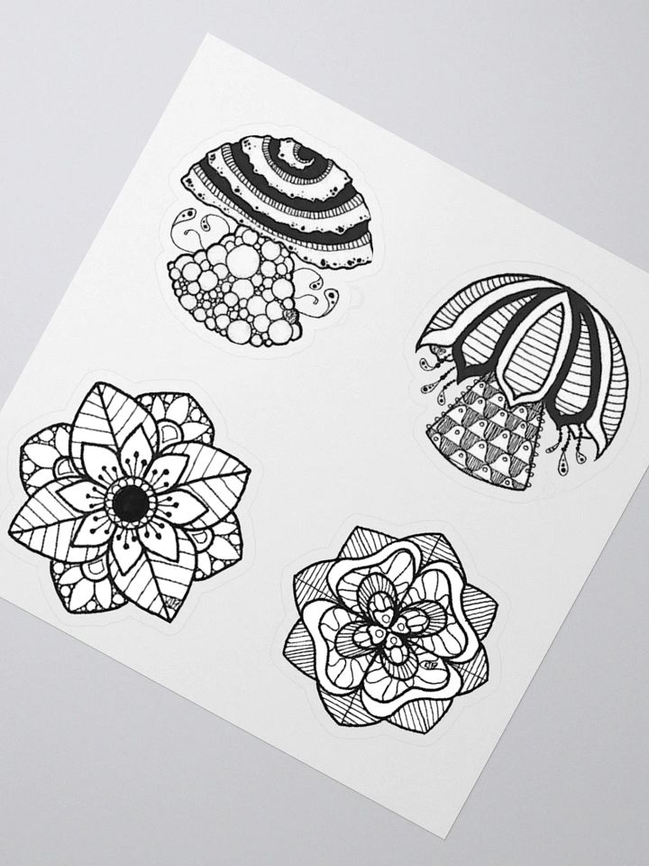 B/W Sticker Set product image (5)
