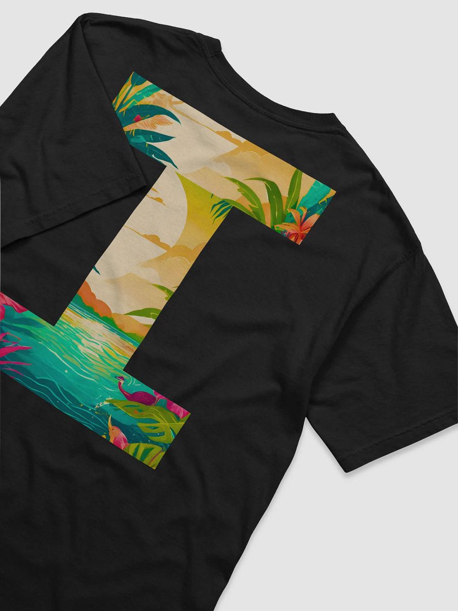 Tropical Sunset Paradise T-Shirt (Letter-I) product image (7)