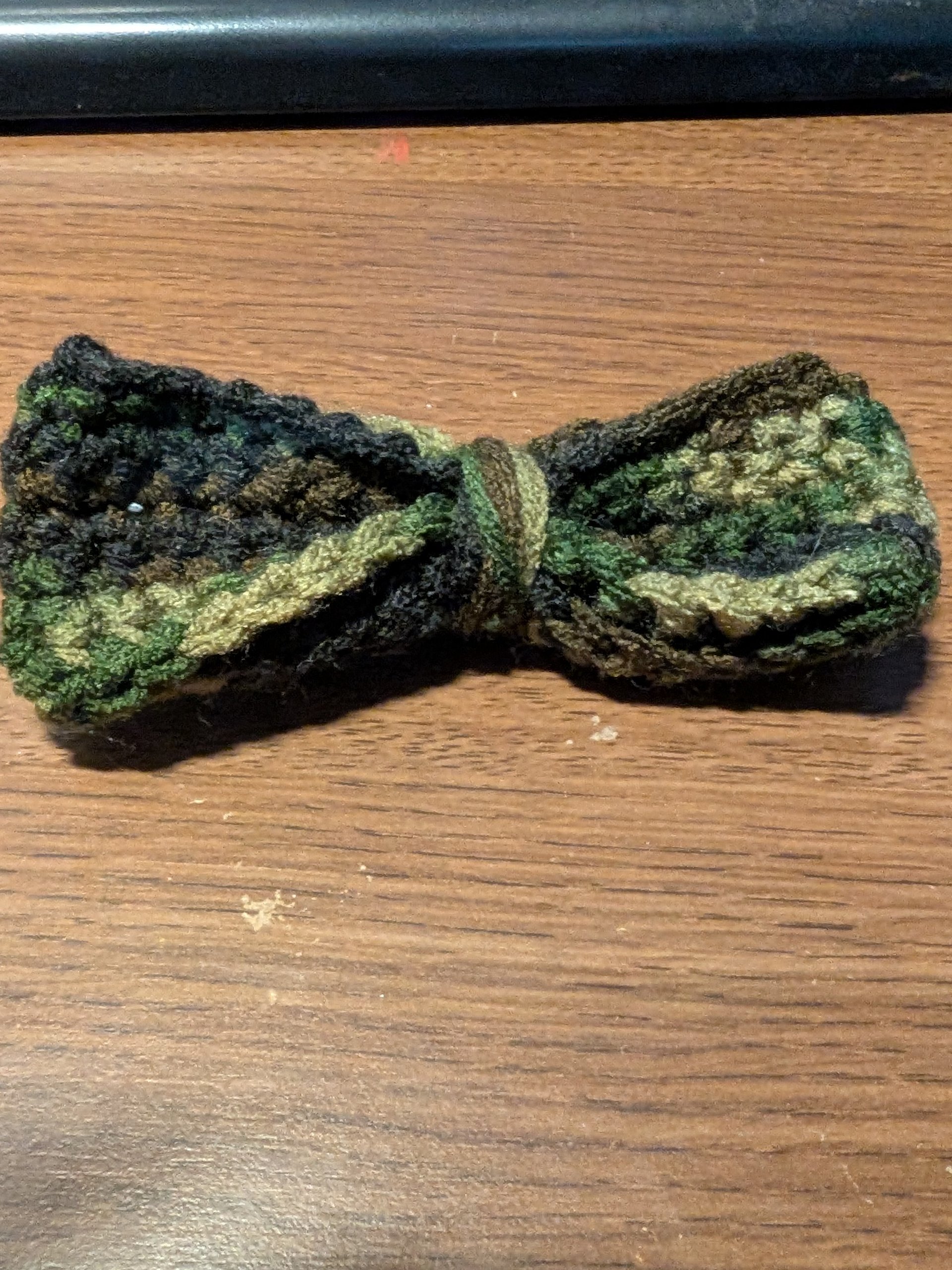 Crochet hair bow product image (4)