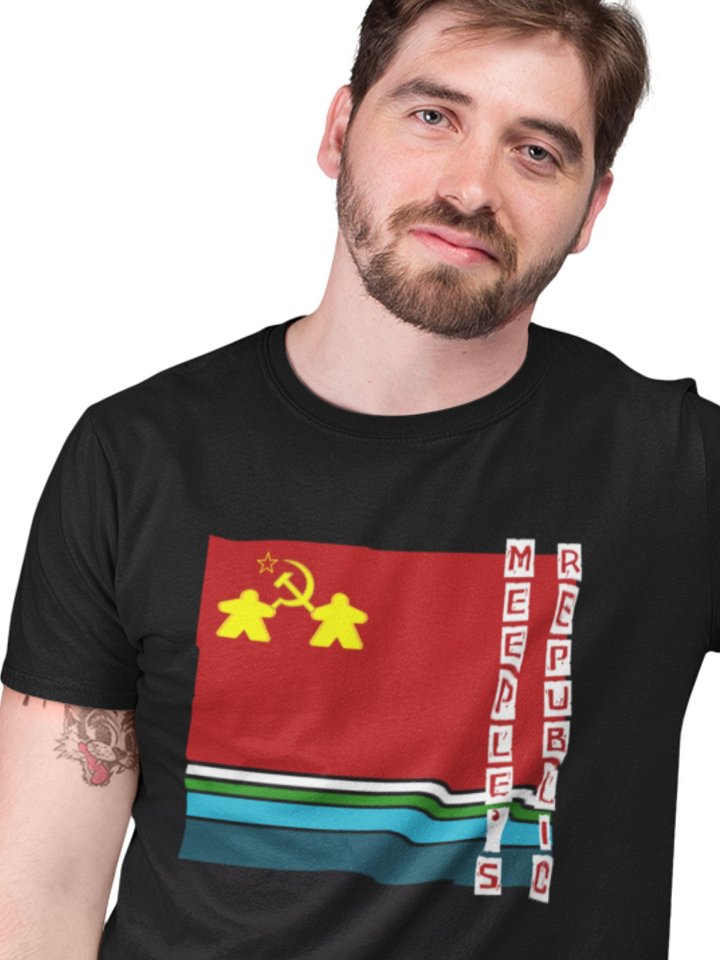 Funny Soviet Union Meeple Board Gamer Shirt, People's Republic T-shirt for Board Gamers, Meeple's Republic product image (1)