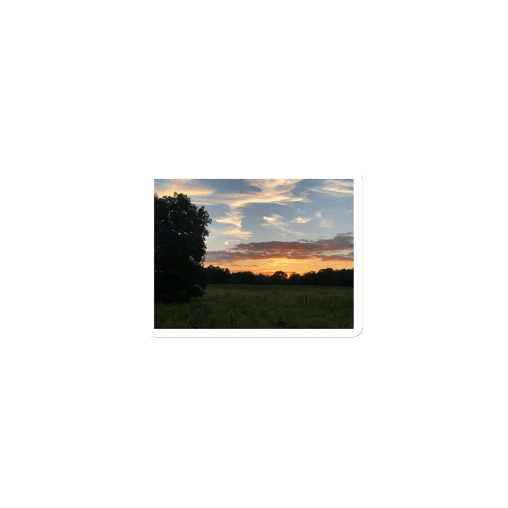 Nature Sunset in the Field Die-Cut Magnet product image (1)