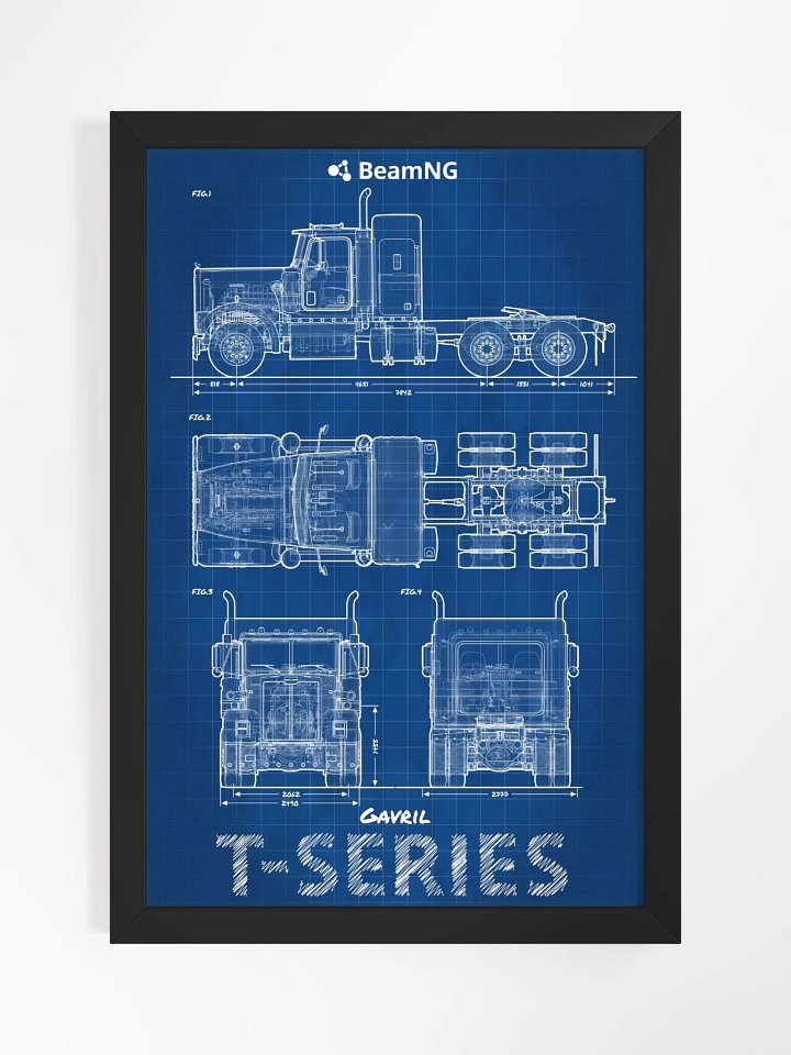 Framed Poster: Gavril T-Series Blueprint product image (1)