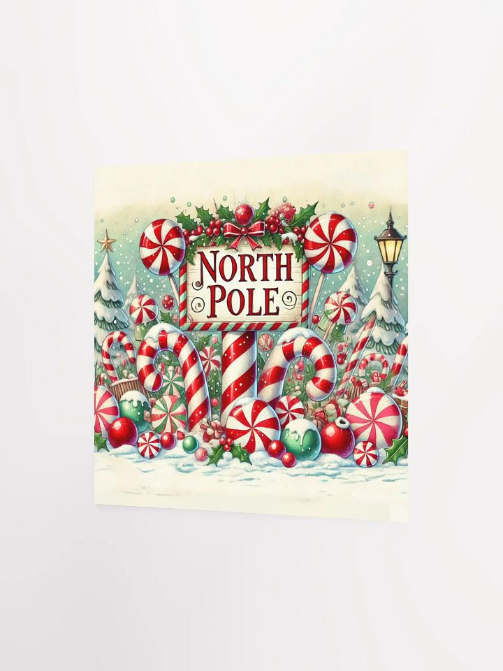 North Pole Winter Wonderland Sign Premium Prints and Posters product image (6)