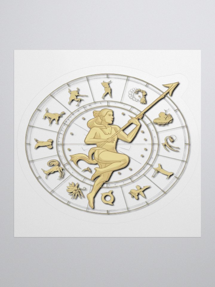 Exclusive Sagittarius Zodiac Sticker: Centaur Archer in Cosmic Twilight - Perfect for Astrology Fans and Unique Gifts! product image (2)