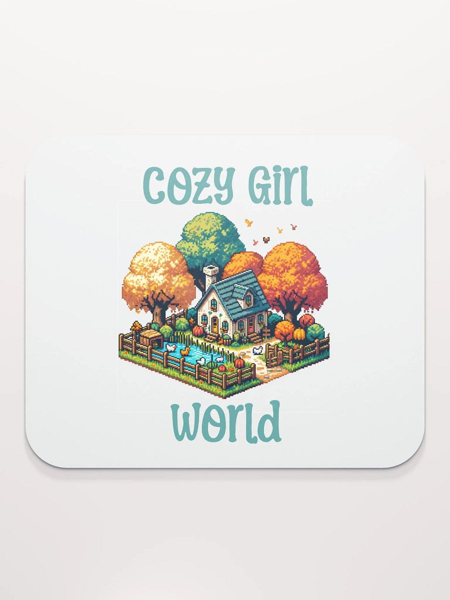 Cute & Cozy Aesthetic Cozy Girl World Mouse Pad product image (2)