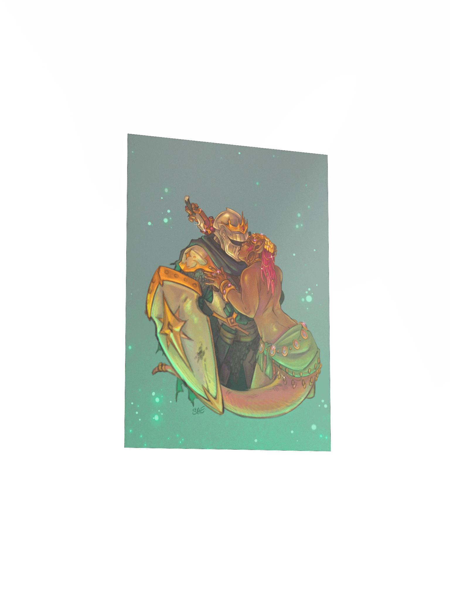 knights kiss | Print product image (3)