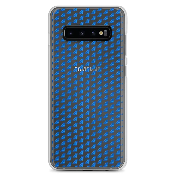 Clear Case for Samsung® - Two-Tone Blue Tailfin Design product image (7)