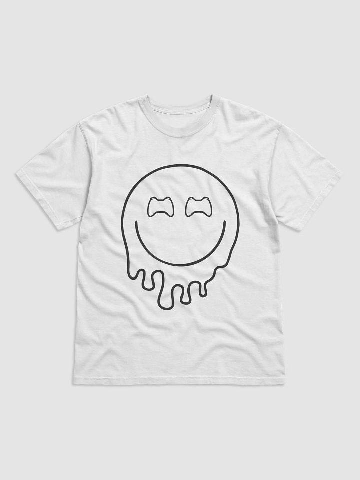 Drip Smiley Controller Face T-Shirt (Black) product image (1)
