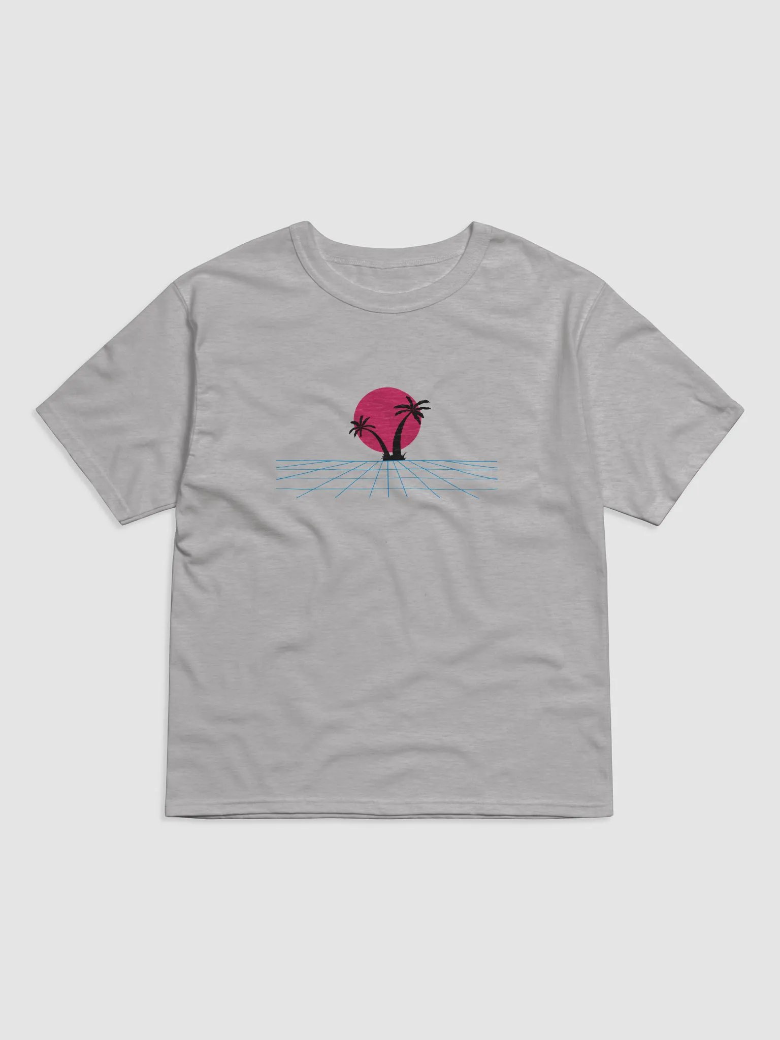 Retro Sunset Grid Relaxed-Fit Tee product image (1)