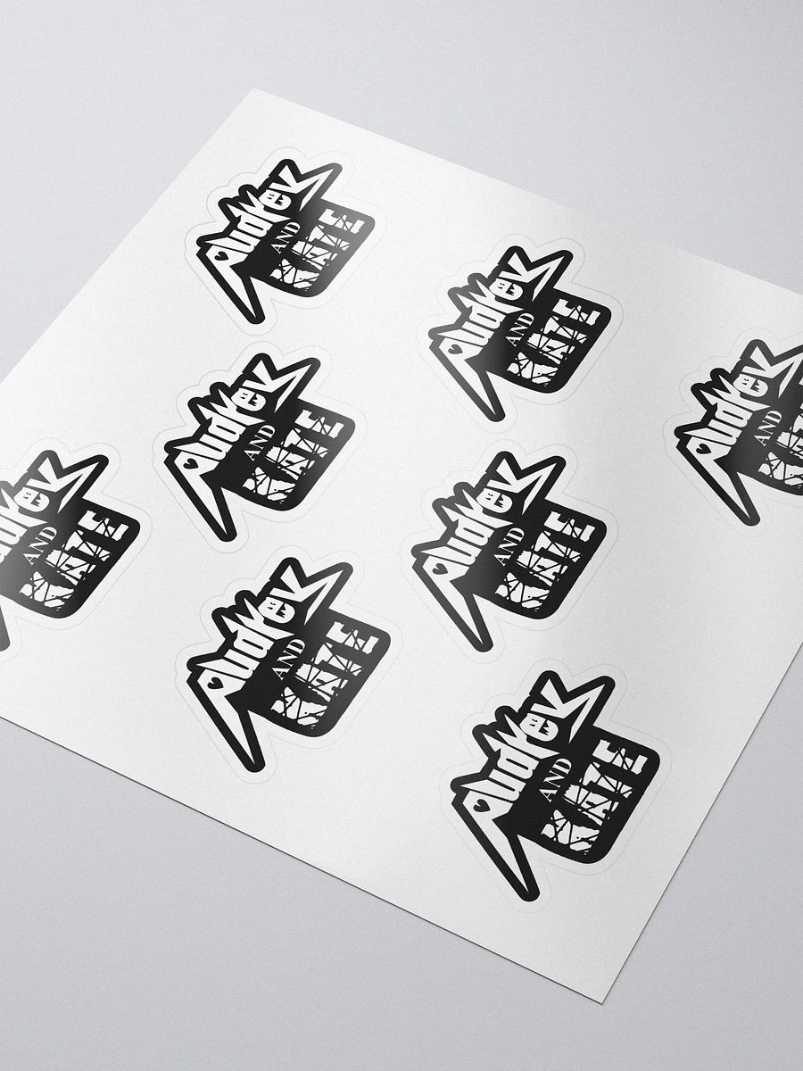 Audrey and Kate Official Square White Logo Stickers product image (3)