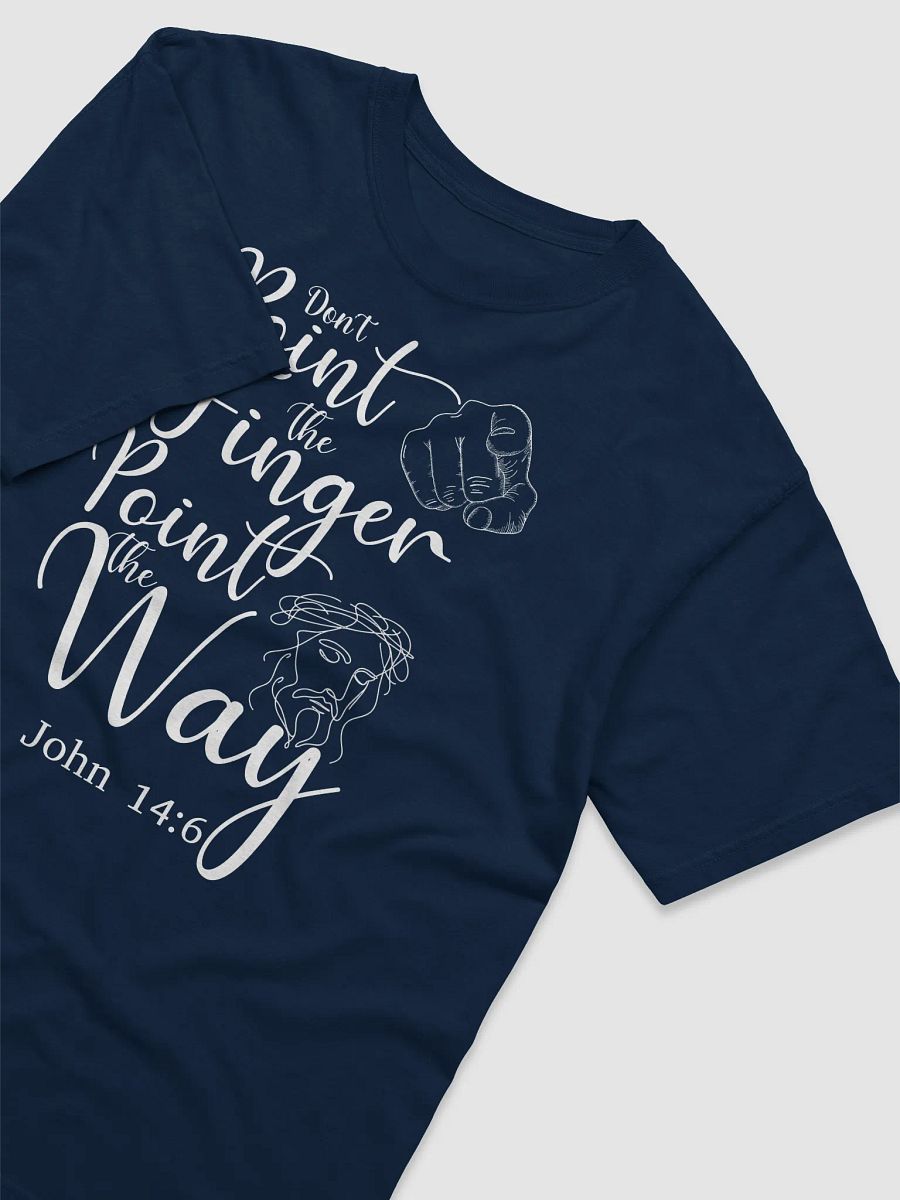 Don’t Point the Finger, Point the Way" – Inspirational White Text Heavyweight Tee product image (21)