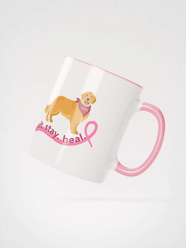 Encore Sit. Stay. Heal. Breast Cancer Awareness Coffee Mug product image (2)