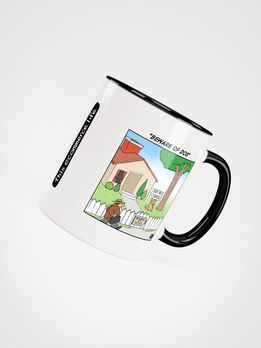 "Beware of dog" mug product image (8)