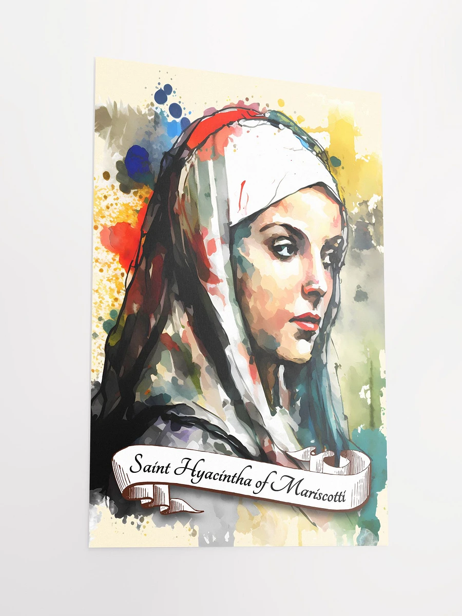 Saint Hyacintha Of Mariscotti Patron Saint of Viterbo and Those Who Suffer Unrequited Love Matte Poster product image (4)