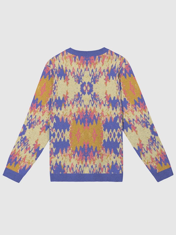 Ikat Vibe Crewneck Sweater – Gold & Violet product image (2)