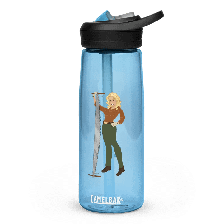 Crosscut Saw Blonde Dolly Pinup Camelbak Water Bottle product image (1)