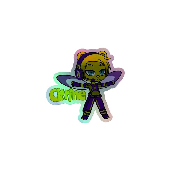 Citrine - Shadow Bears - rainbow sticker product image (1)