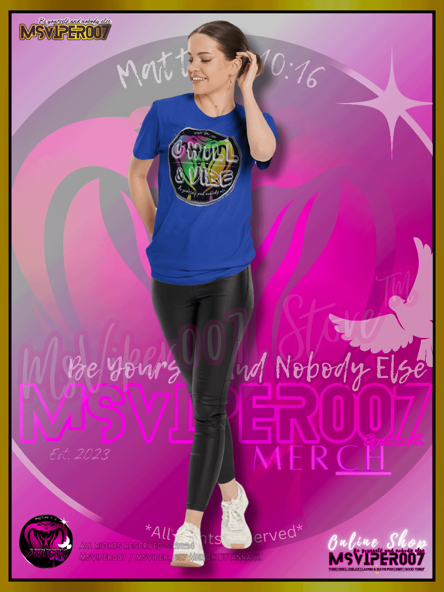 T-Shirt - MsViper007's "Chill & Vibe™ [spectrum]" Gaming Comfort T-shirt By Anna H. product image (6)