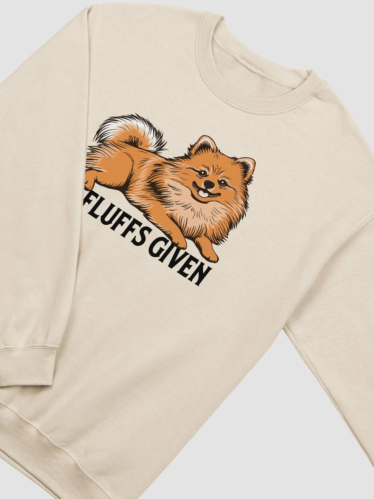 No Fluffs Given Sweatshirt of a Pomeranian | Funny Shirt for Pomeranian Paw-rents product image (21)