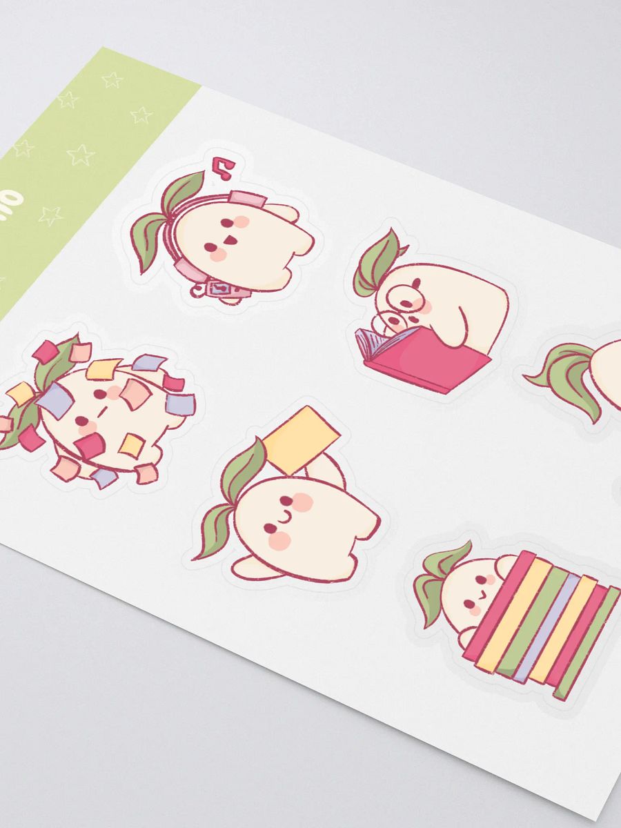 Studytime Peppino Sticker Sheet – Cute Plant Stickers product image (2)