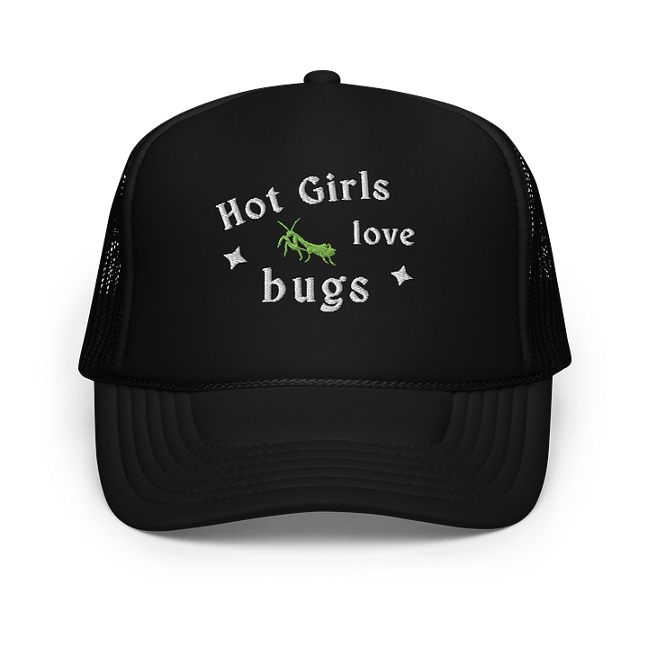 hot girls love bugs gothic puffy trucker hat product image (1)