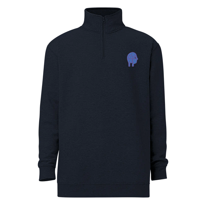 In My Head (violet design) embroidered quarter zip product image (12)