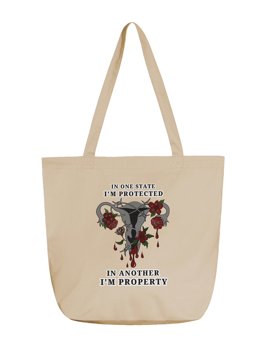 Barbed Wire Uterus — Organic Tote Bag product image (1)